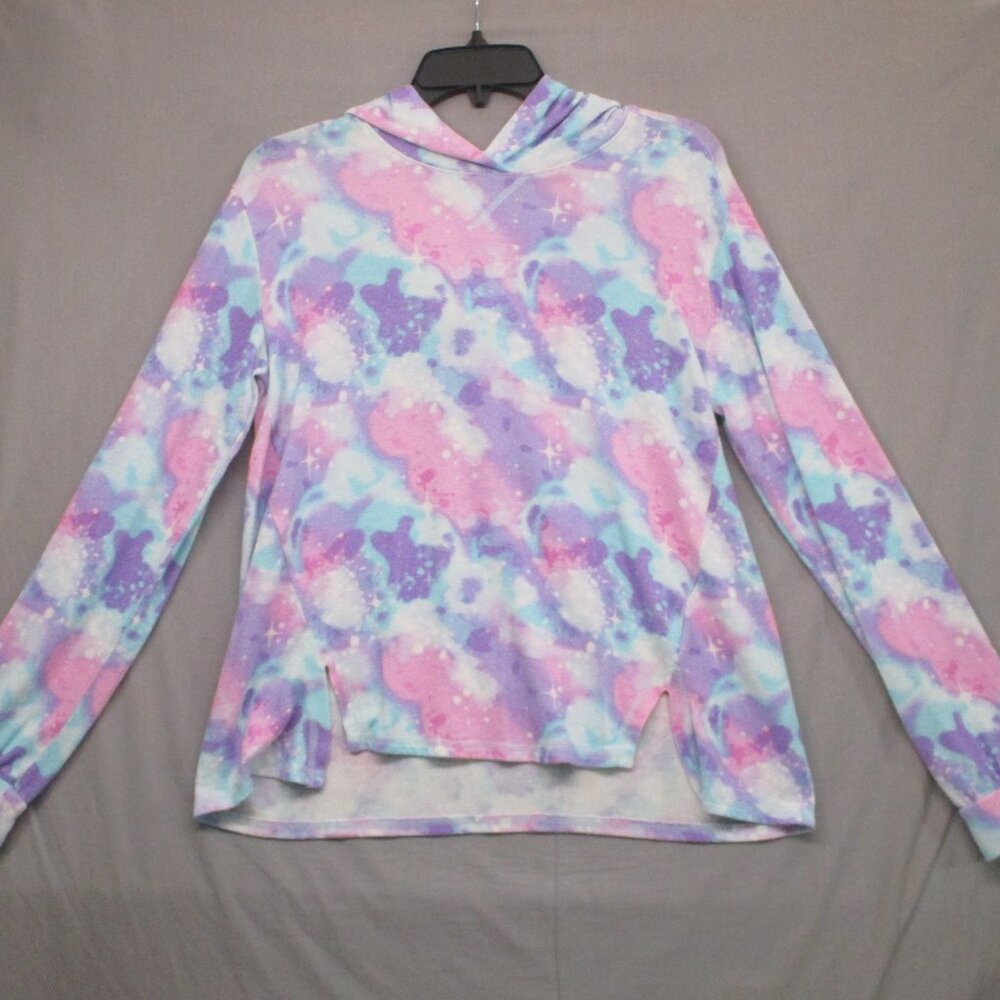 Lands End Long Sleeve Hoodie Multi-color Pink/Purple Women Size |‎ XL